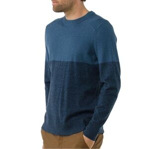 Smartwool Sparwood Colorblock Crew Sweater Blue size XL